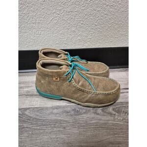 Twisted Work Driving Moccasin D Toe Safety Shoes-Women's Size 8.5 (Alloy Toe)